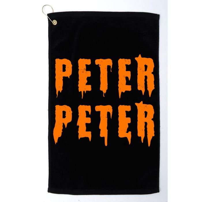 Peter Peter Spooky Halloween Funny Golf Towel