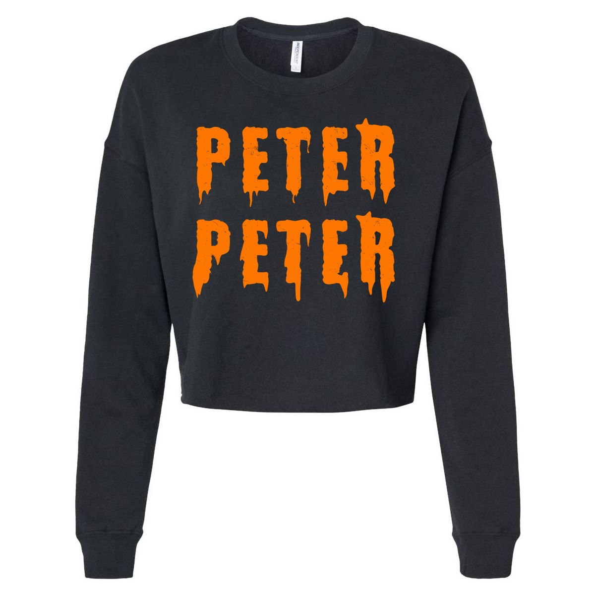 Peter Peter Spooky Halloween Funny Cropped Pullover Crew
