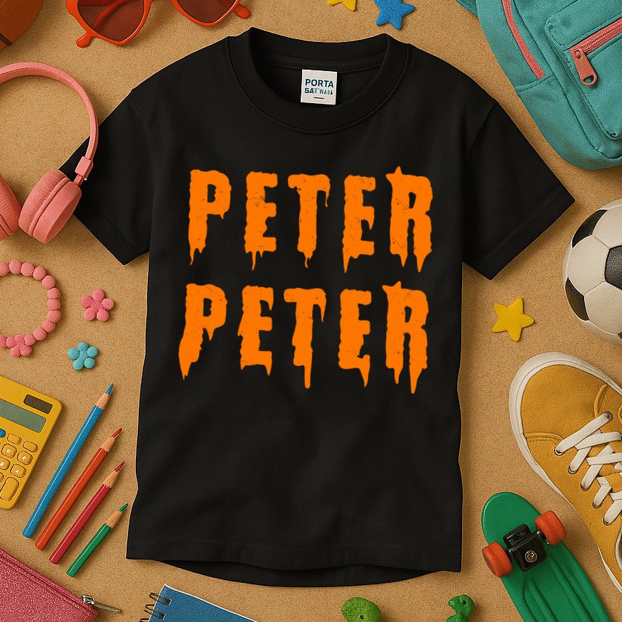Peter Peter Spooky Halloween Funny Kids T-Shirt