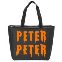 Peter Peter Spooky Halloween Funny Zip Tote Bag