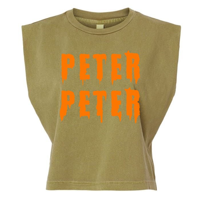 Peter Peter Spooky Halloween Funny Garment-Dyed Women's Muscle Tee