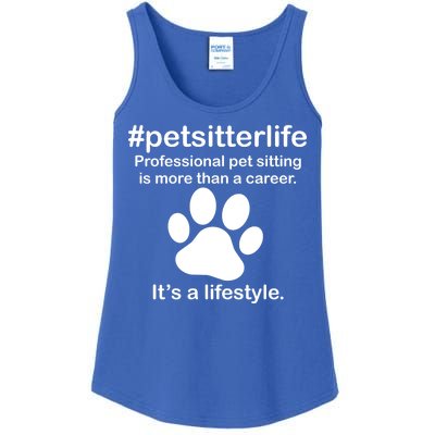 #petsitterlife Professional Pet Sitting Lifestyle Ladies Essential Tank