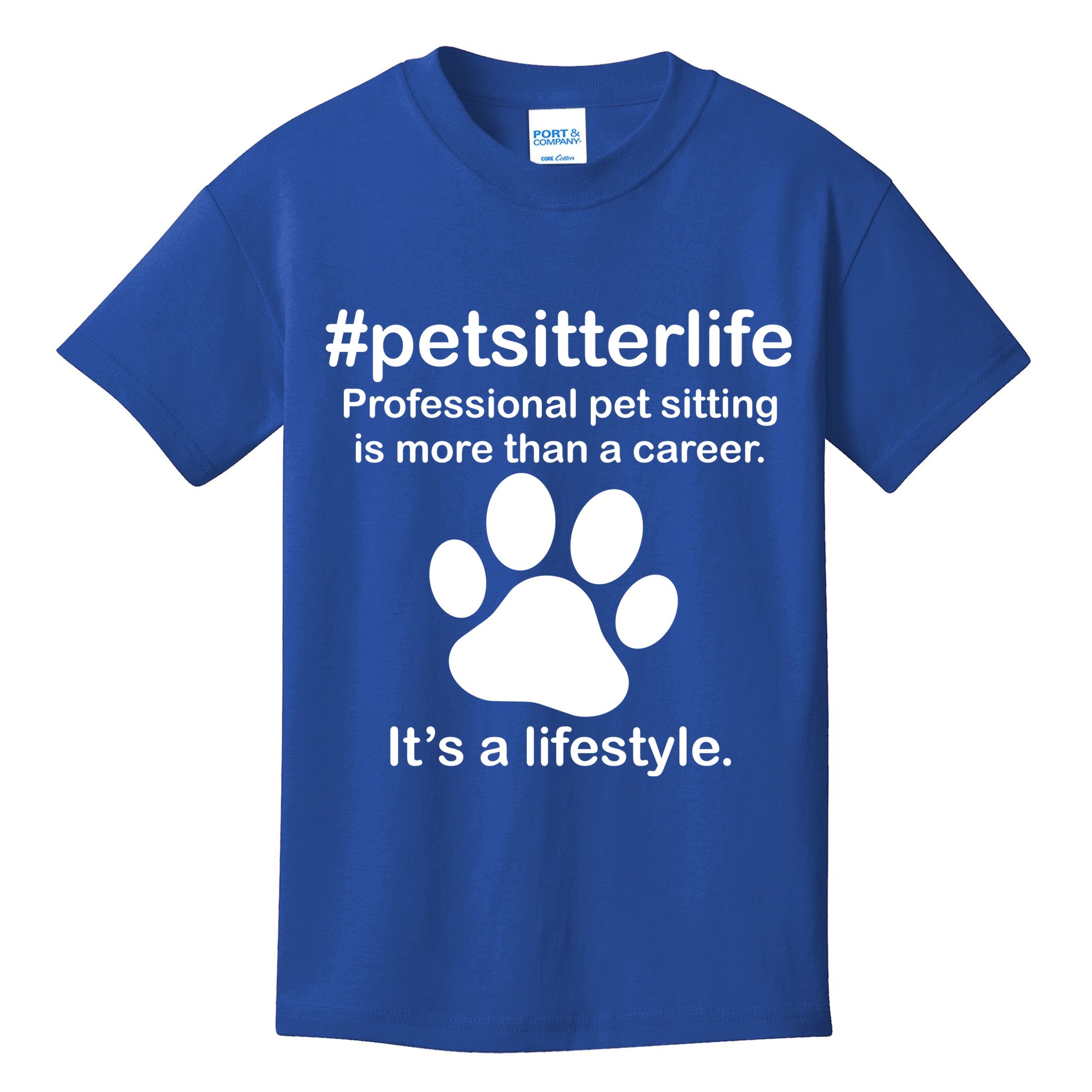 #petsitterlife Professional Pet Sitting Lifestyle Kids T-Shirt