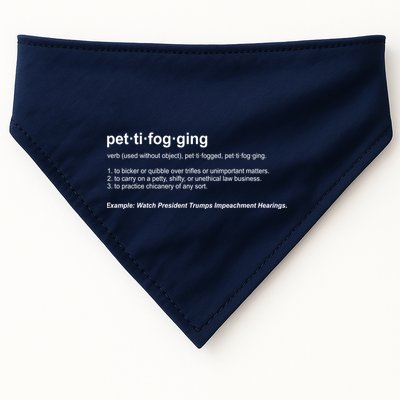 Pettifogging Impeachment Hearings  USA-Made Doggie Bandana