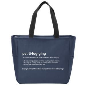 Pettifogging Impeachment Hearings  Zip Tote Bag