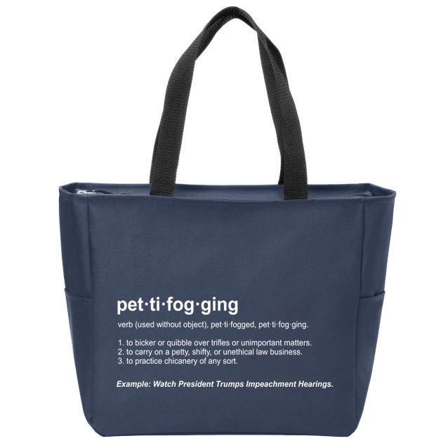 Pettifogging Impeachment Hearings  Zip Tote Bag