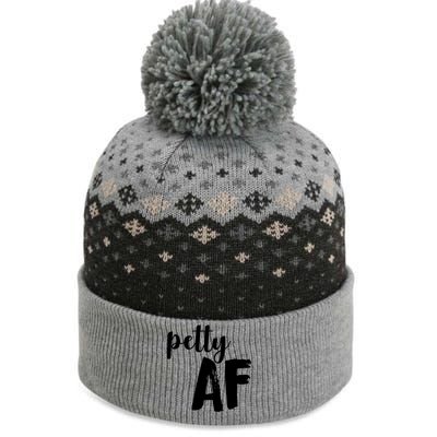 Petty AF  The Baniff Cuffed Pom Beanie