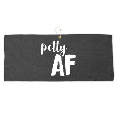 Petty AF  Large Microfiber Waffle Golf Towel