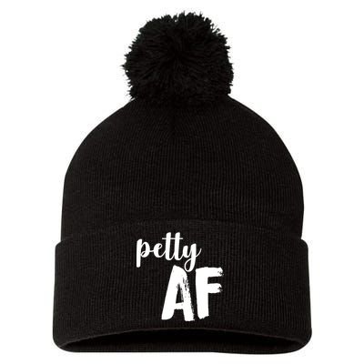 Petty AF  Pom Pom 12in Knit Beanie