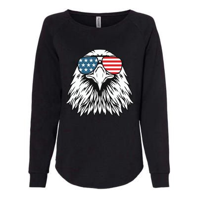 Patriotic Eagle USA Flag 4th Of July Womens California Wash Sweatshirt