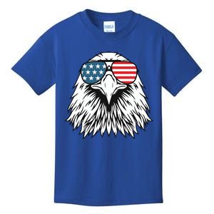 Patriotic Eagle USA Flag 4th Of July Kids T-Shirt