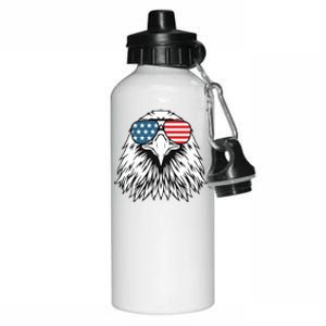 Patriotic Eagle USA Flag 4th Of July Aluminum Water Bottle