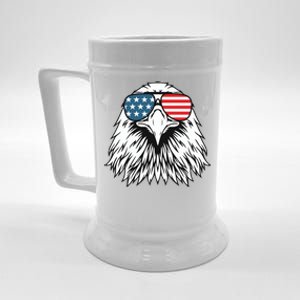 Patriotic Eagle USA Flag 4th Of July Beer Stein