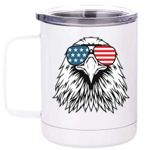 Patriotic Eagle USA Flag 4th Of July 12 oz Stainless Steel Tumbler Cup