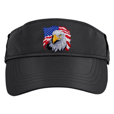 Patriotic Eagle USA American Flag Adult Drive Performance Visor