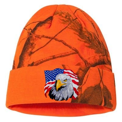 Patriotic Eagle USA American Flag Kati Licensed 12" Camo Beanie