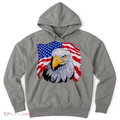 Patriotic Eagle USA American Flag Hoodie