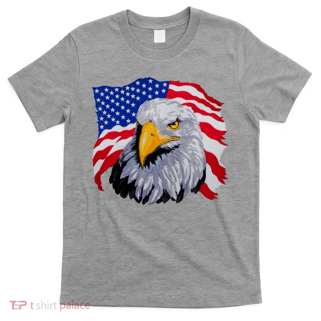 Patriotic Eagle USA American Flag T-Shirt