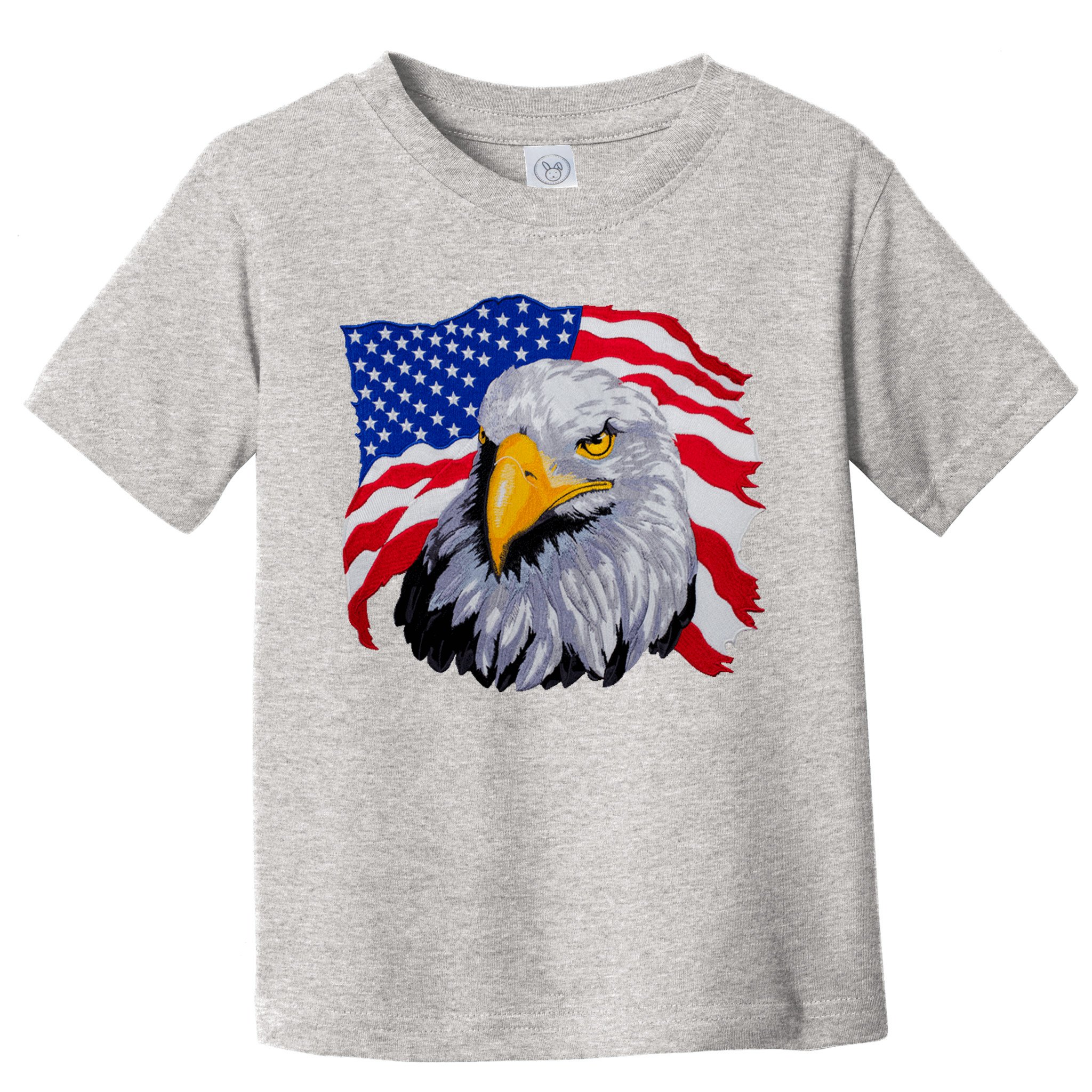 Patriotic Eagle USA American Flag Toddler T-Shirt