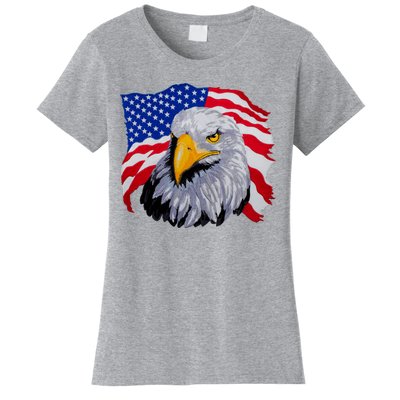 Patriotic Eagle USA American Flag Women's T-Shirt