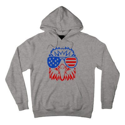 Patriotic Eagle USA American Flag Tall Hoodie