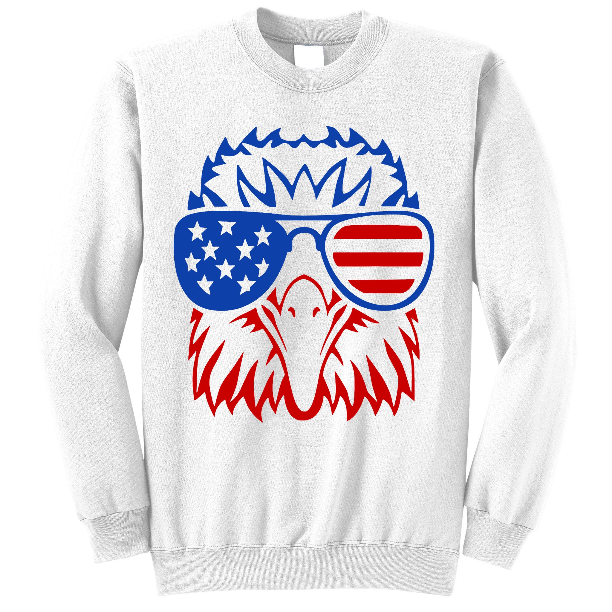 Patriotic Eagle USA American Flag Sweatshirt