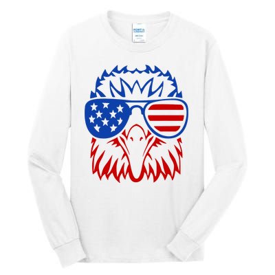 Patriotic Eagle USA American Flag Tall Long Sleeve T-Shirt