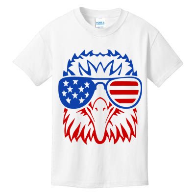 Patriotic Eagle USA American Flag Kids T-Shirt