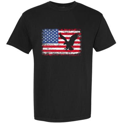 Patriotic Eagle Usa American Flag Garment-Dyed Heavyweight T-Shirt