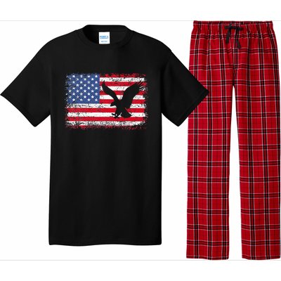 Patriotic Eagle Usa American Flag Pajama Set