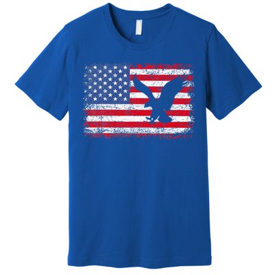 Patriotic Eagle Usa American Flag Premium T-Shirt