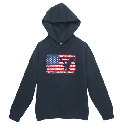 Patriotic Eagle Usa American Flag Urban Pullover Hoodie