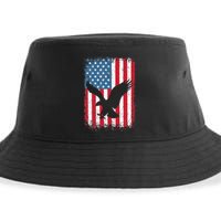 Patriotic Eagle Usa American Flag Sustainable Bucket Hat