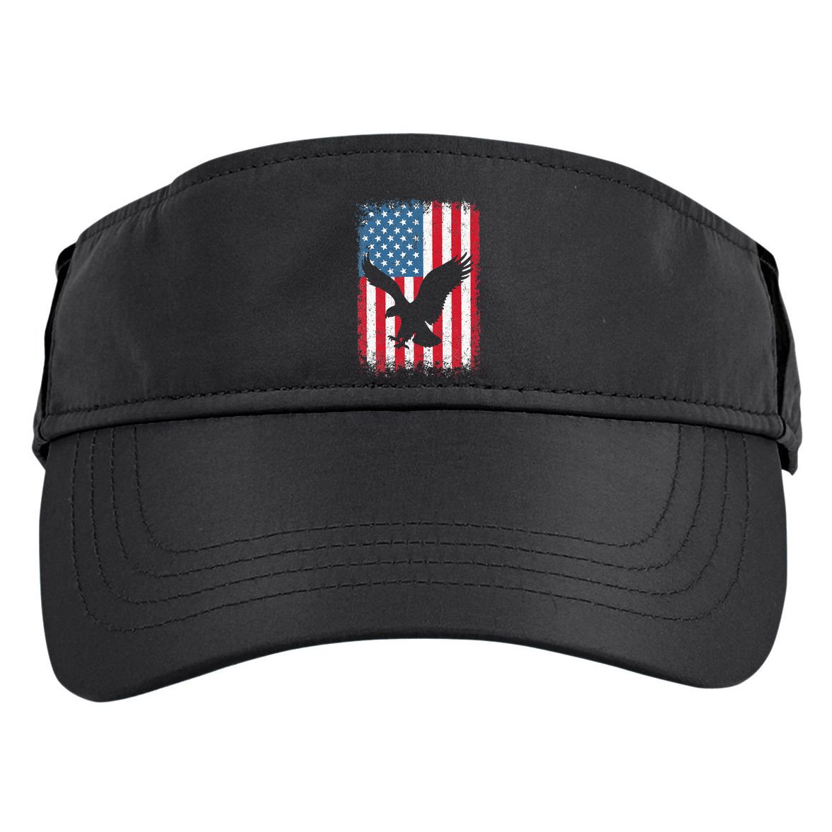 Patriotic Eagle Usa American Flag Adult Drive Performance Visor