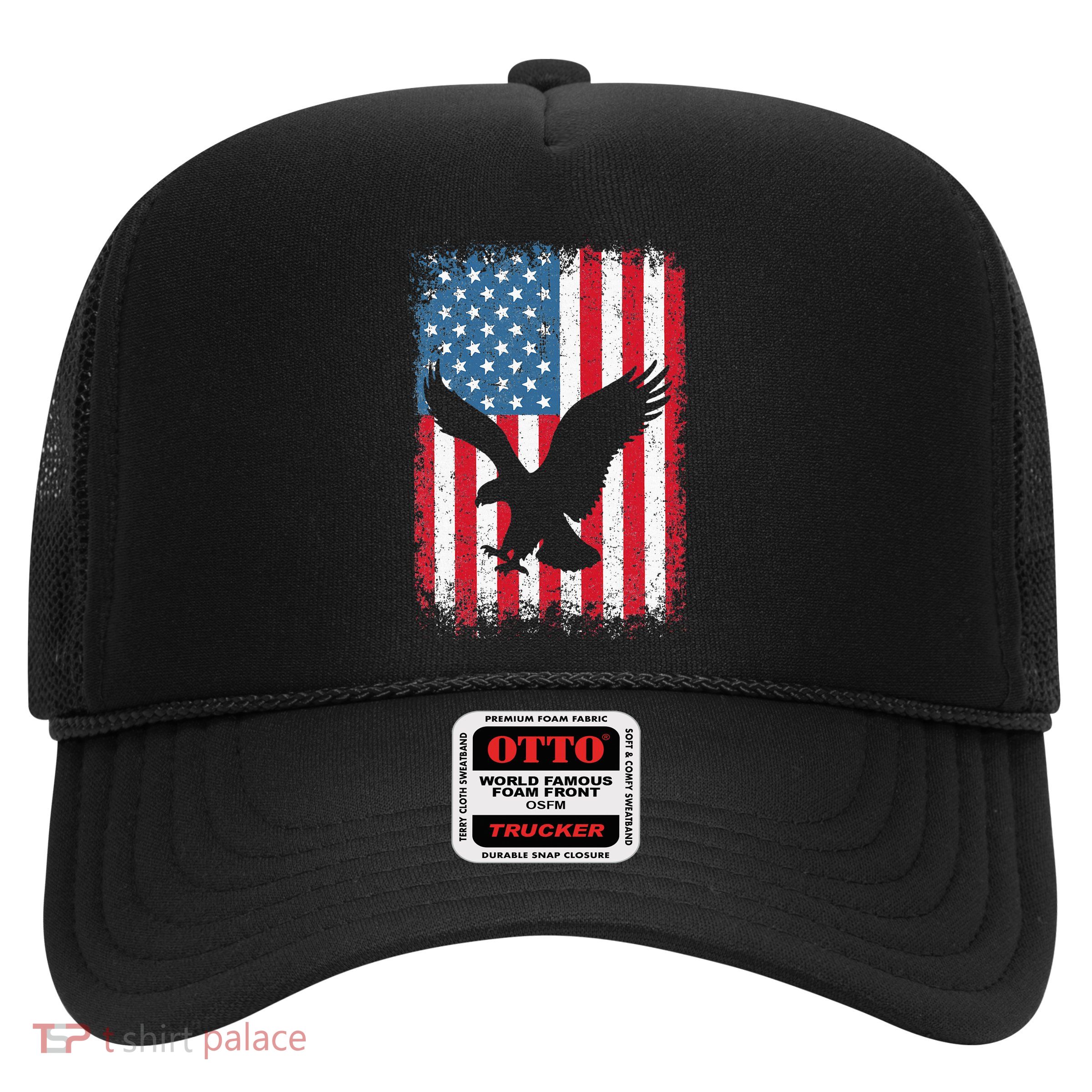Patriotic Eagle Usa American Flag Trucker Hat