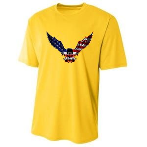 Patriotic Eagle Us Flag 4th Of July Tee Independence Gift Performance Sprint T-Shirt