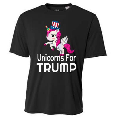 Presidential Election Vote Trump Patriotic Unicorn Supporter Cooling Performance Crew T-Shirt