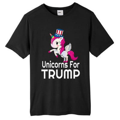 Presidential Election Vote Trump Patriotic Unicorn Supporter Tall Fusion ChromaSoft Performance T-Shirt