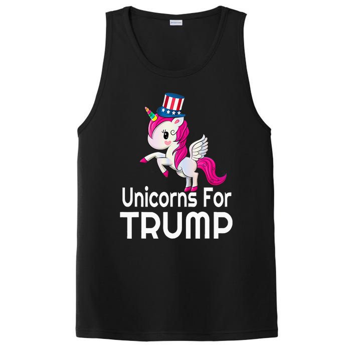 Presidential Election Vote Trump Patriotic Unicorn Supporter PosiCharge Competitor Tank