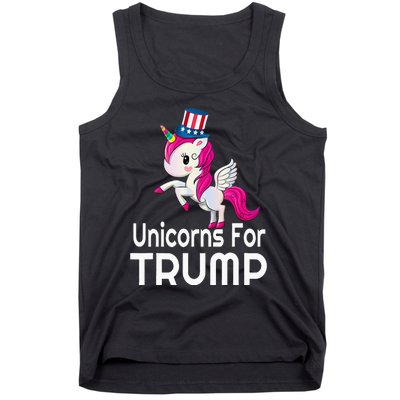 Presidential Election Vote Trump Patriotic Unicorn Supporter Tank Top