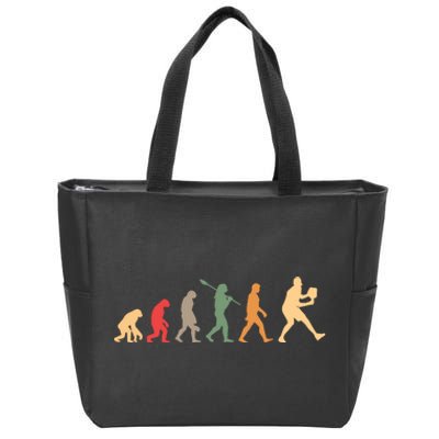 Pickleball Evolution Vintage Zip Tote Bag