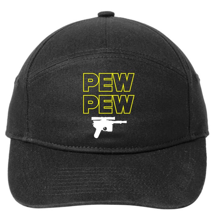 Pew Pew 7-Panel Snapback Hat