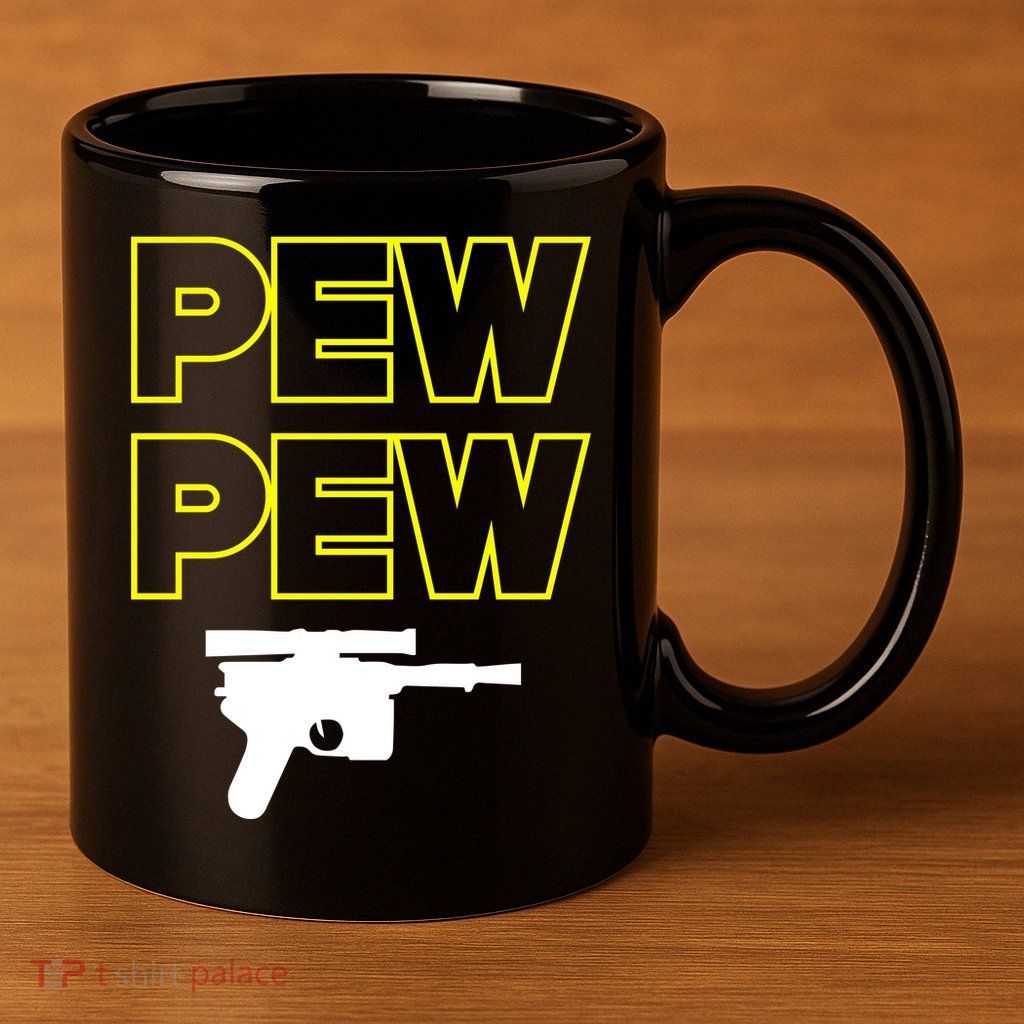 Pew Pew 11oz C Handle Ceramic Mug