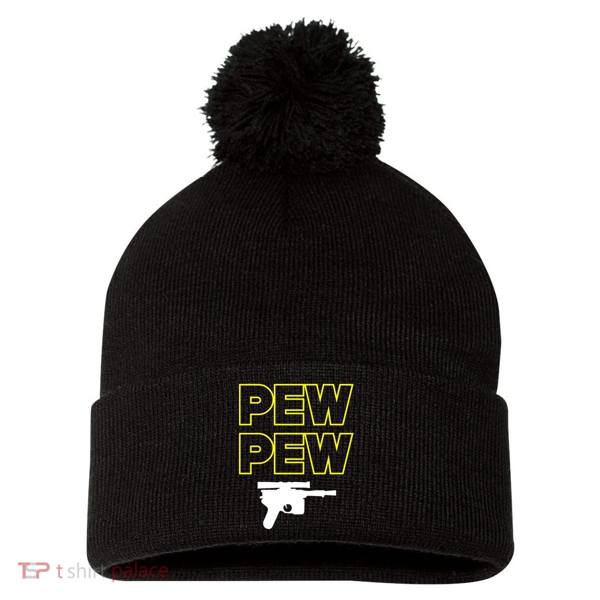 Pew Pew Pom Pom 12in Knit Beanie