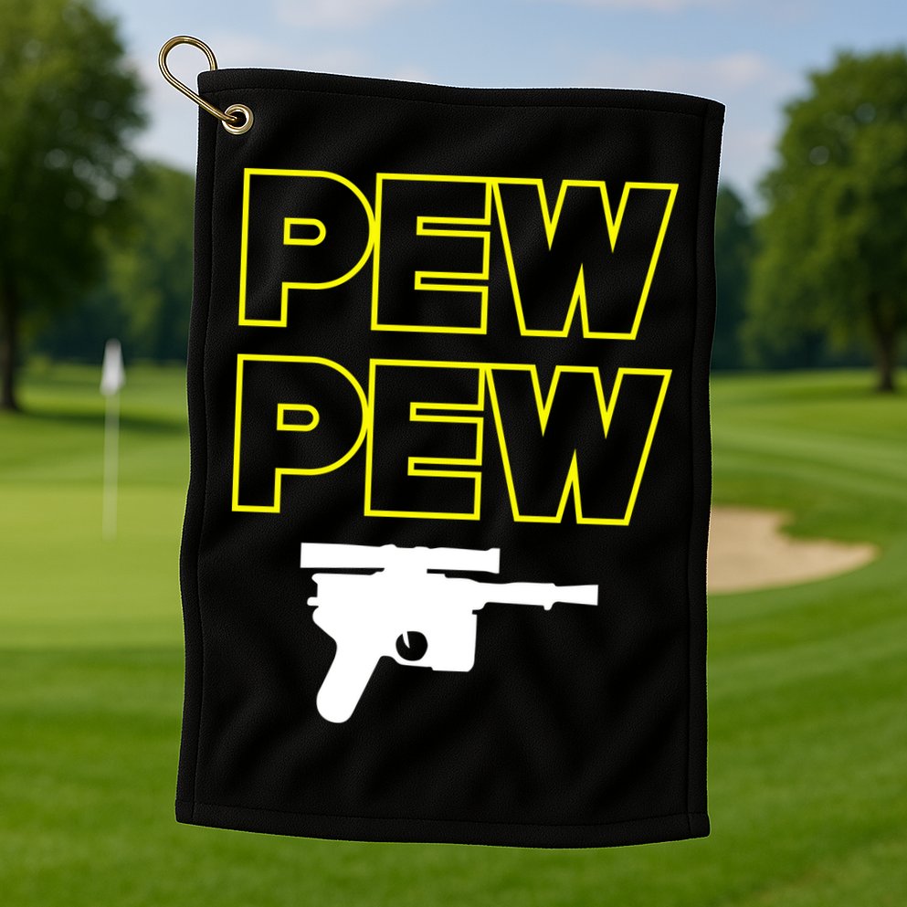 Pew Pew Golf Towel