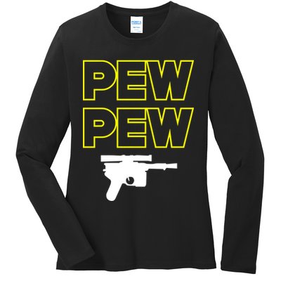 Pew Pew Ladies Long Sleeve Shirt