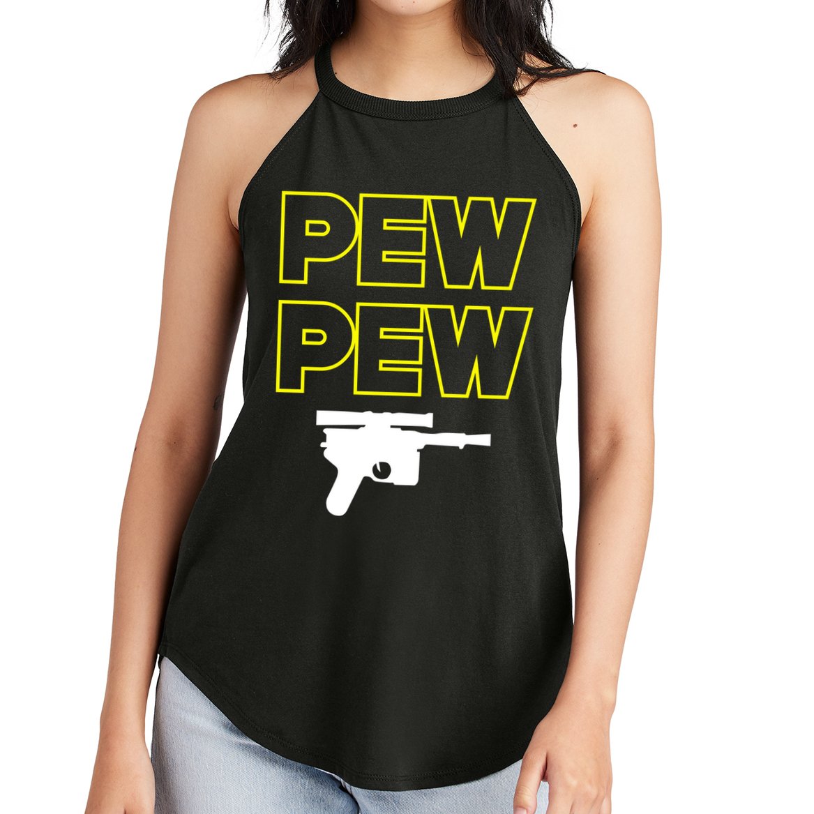 Pew Pew Women's Perfect Tri Rocker Tank