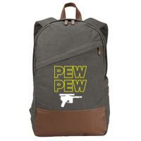 Pew Pew Cotton Canvas Backpack