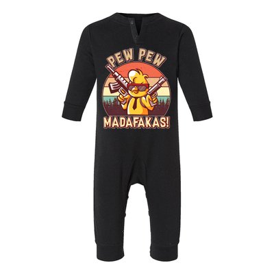 Pew Pew Madafakas Chick Chicken Infant Fleece One Piece