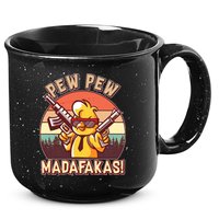Pew Pew Madafakas Chick Chicken 15oz Campfire Ceramic Mug